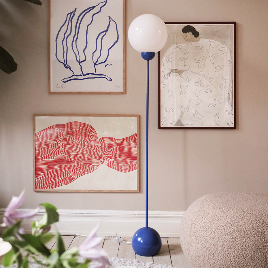 Ripley Golvlampa Blå