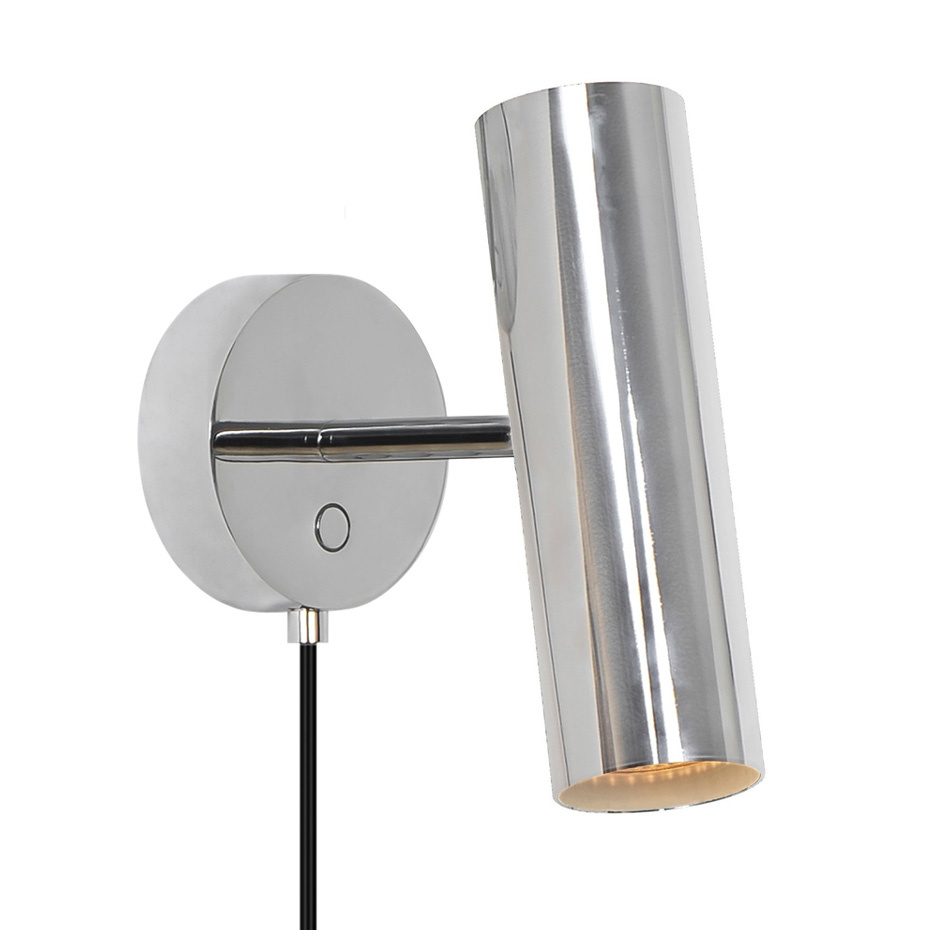 MIB 6 Vägglampa  Krom