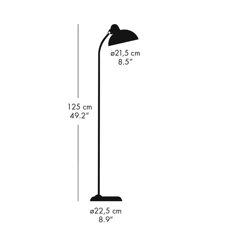 Kaiser Idell 6556 Golvlampa Black