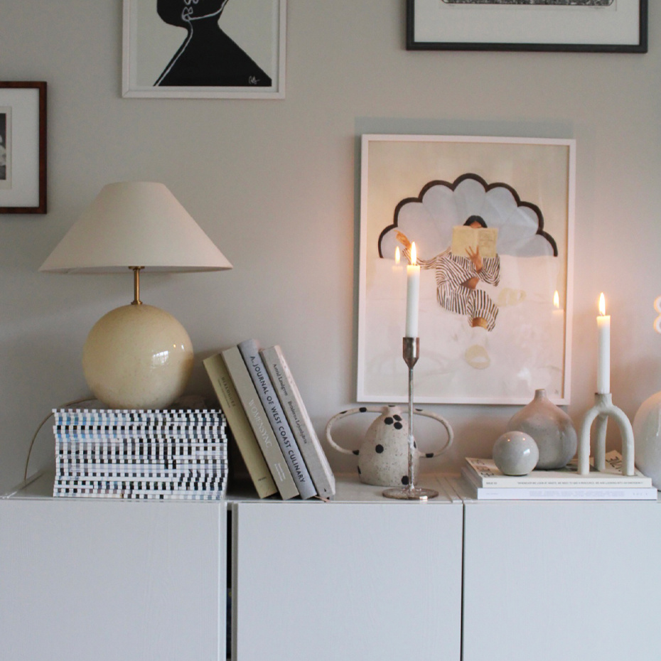 Iris 35 Bordslampa Creme