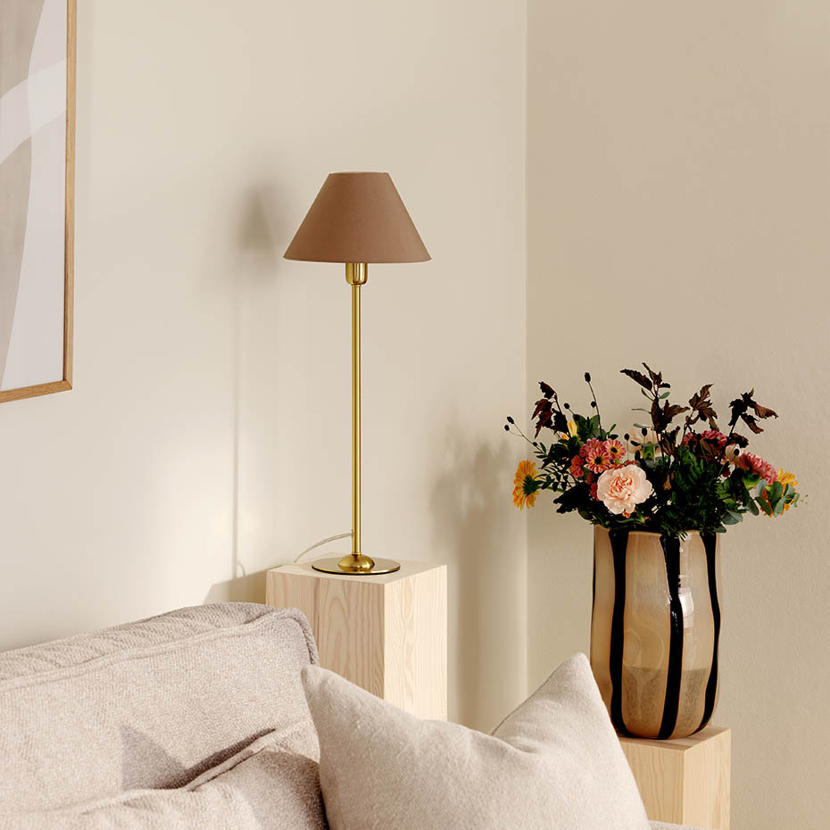 Iris 45 Bordslampa Borstad Mässing