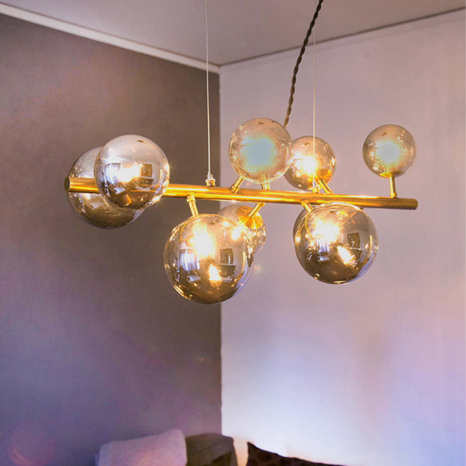 Molekyl Pendel 73cm Antik/Rökfärgad