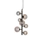 Molekyl Pendel Lodrät Svart/Rökfärgad Molekyl Pendel Lodrät Svart/Rökfärgad