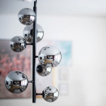 Molekyl Pendel Lodrät Svart/Rökfärgad Molekyl Pendel Lodrät Svart/Rökfärgad