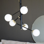 Akrobat Pendel Svart/Matt Mässing/Opalglas Akrobat Pendel Svart/Matt Mässing/Opalglas