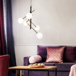 Akrobat Pendel Svart/Matt Mässing/Opalglas Akrobat Pendel Svart/Matt Mässing/Opalglas