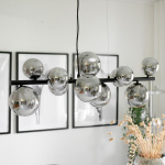 Molekyl Pendel 85cm Svart/Rökfärgad Molekyl Pendel 85cm Svart/Rökfärgad