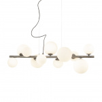 Molekyl Pendel 85cm Tenn/Opalglas Molekyl Pendel 85cm Tenn/Opalglas