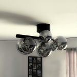 Molekyl Plafond Svart/Rökfärgad Molekyl Plafond Svart/Rökfärgad