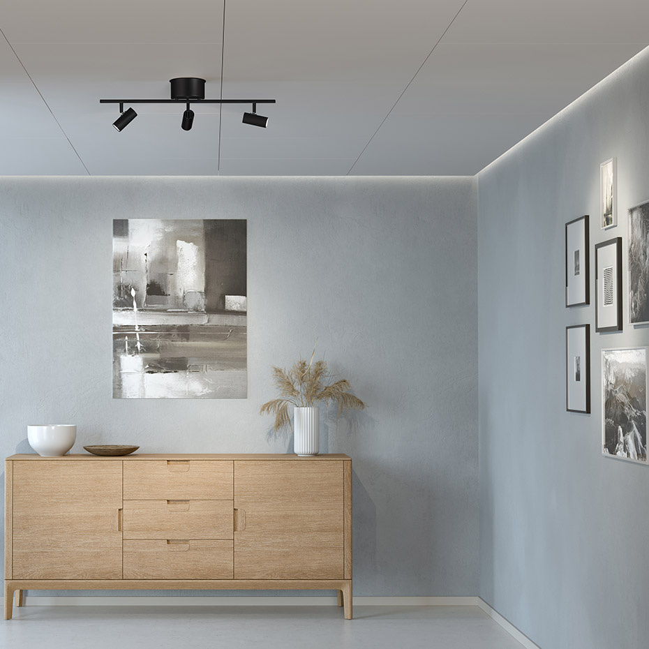 Cato LED Spotlight Skena 3:a Mattsvart