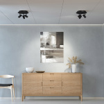 Cato LED Spotlight Rund 3:a Mattsvart Cato LED Spotlight Rund 3:a Mattsvart