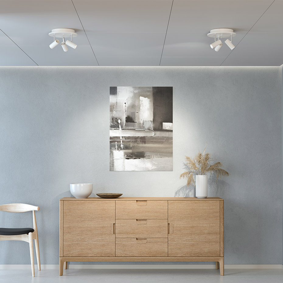 Cato LED Spotlight Rund 3:a Mattvit