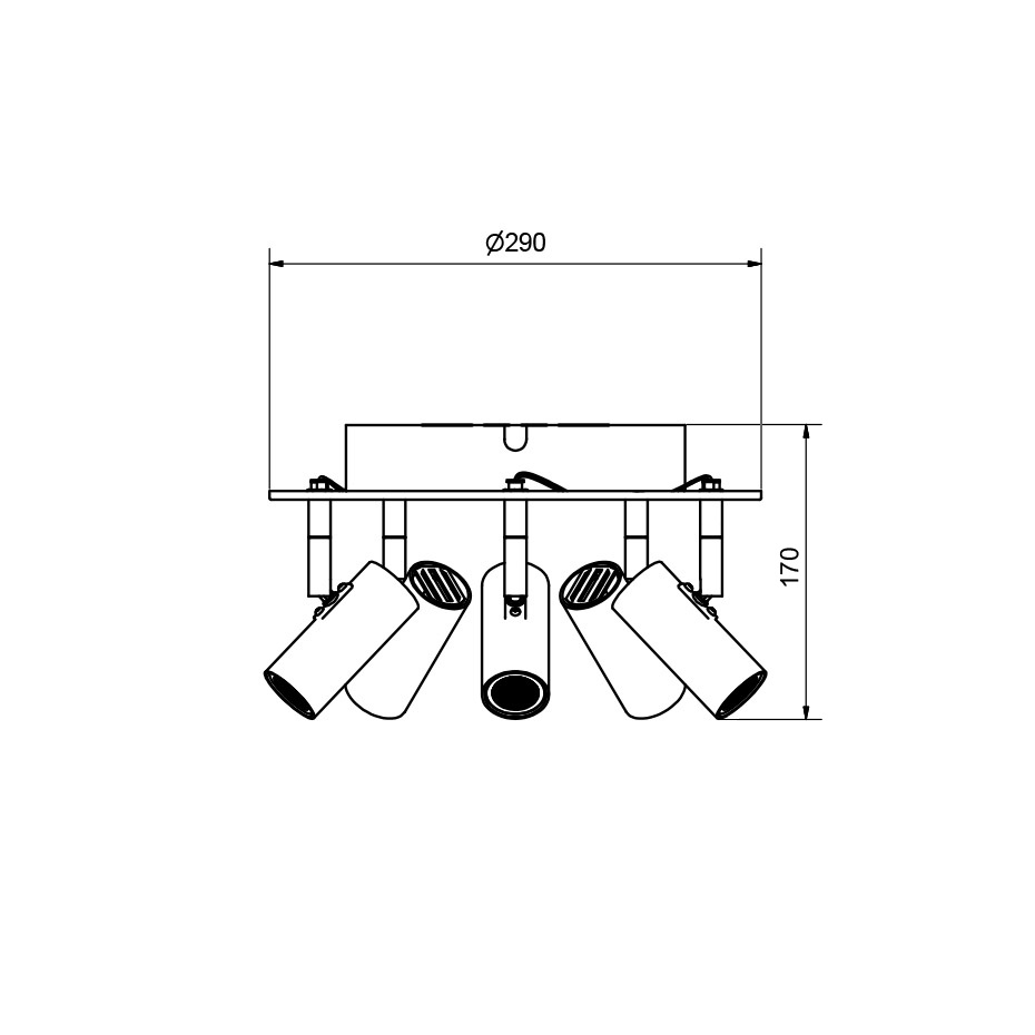 Cato LED Spotlight Rund 5:a Aluminium