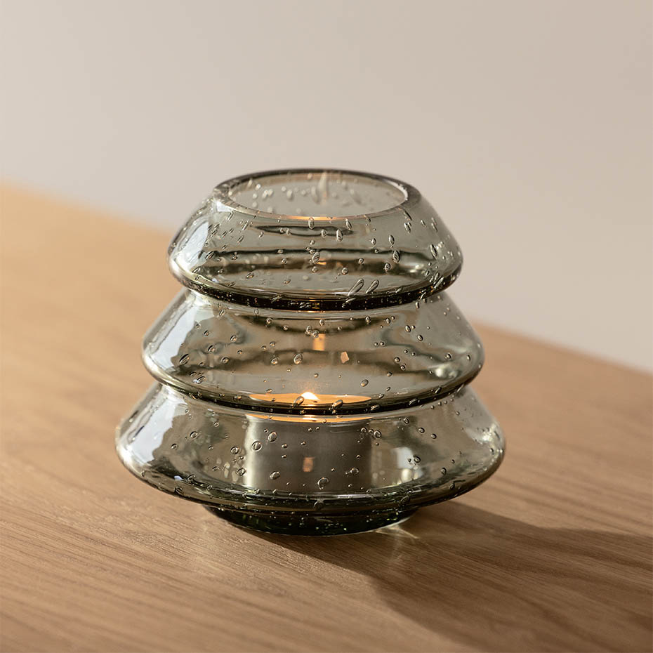 Gran 12 Ljuslykta Grön