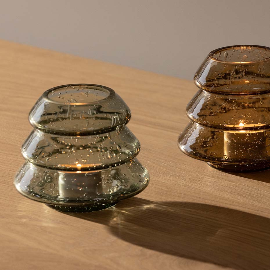 Gran 12 Ljuslykta Grön