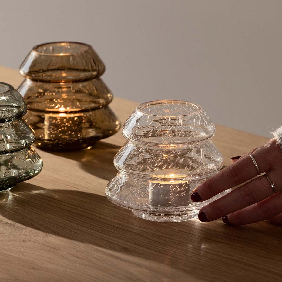 Gran 12 Ljuslykta Grön