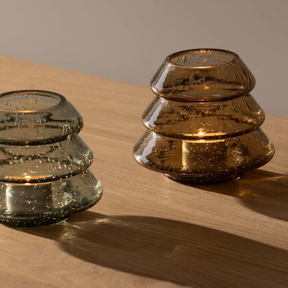 Gran 12 Ljuslykta Brun