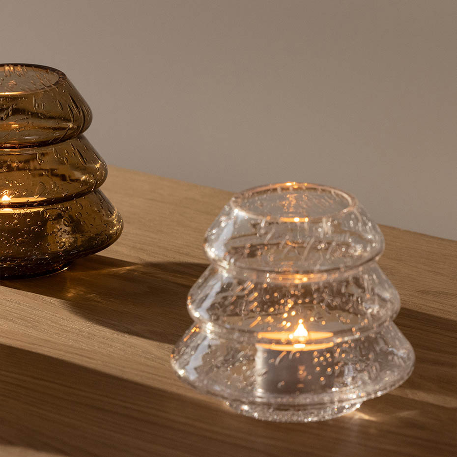 Gran 12 Ljuslykta Klarglas