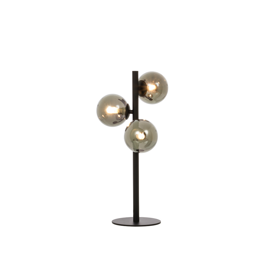 Molekyl Bordslampa 3 Svart/Rökfärgad