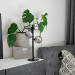 Molekyl Bordslampa 3 Svart/Rökfärgad Molekyl Bordslampa 3 Svart/Rökfärgad