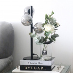 Molekyl Bordslampa 3 Svart/Rökfärgad Molekyl Bordslampa 3 Svart/Rökfärgad