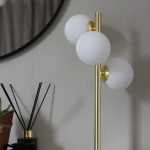 Molekyl Bordslampa 3 Mässing/Opalglas Molekyl Bordslampa 3 Mässing/Opalglas