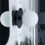 Art Deco Taklampa/Vägglampa Svart IP44 Art Deco Taklampa/Vägglampa Svart IP44