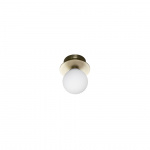 Art Deco Taklampa/Vägglampa Borstad Mässing/Opalglas IP44 Art Deco Taklampa/Vägglampa Borstad Mässing/Opalglas IP44