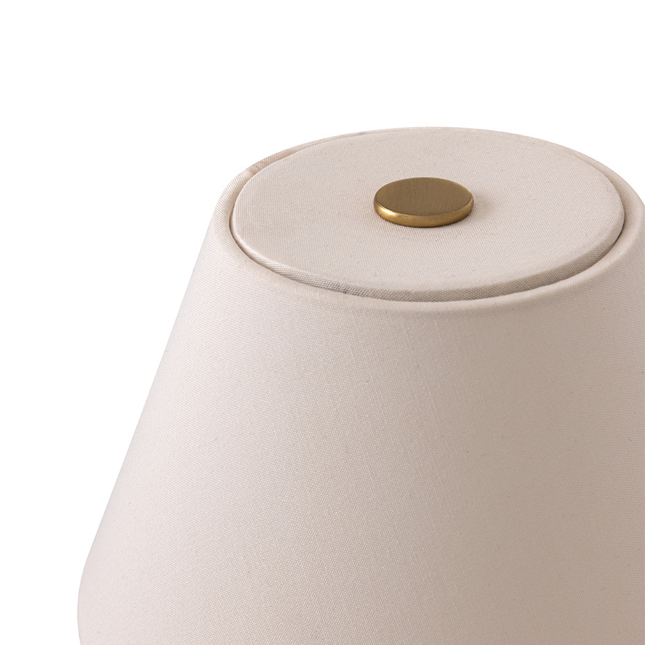 Iris 16 Portabel Bordslampa Creme