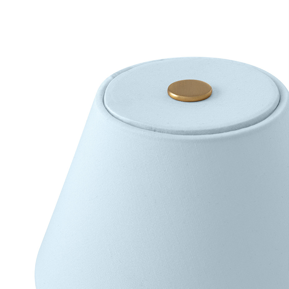 Iris 16 Portabel Bordslampa Duvblå