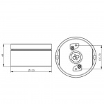Cool Downlight Hög Vit IP44 Cool Downlight Hög Vit IP44