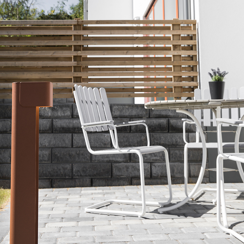 Taurus LED Pollare H78,8cm Vit