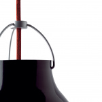 Caravaggio P3 Pendel High-Gloss Black/Red