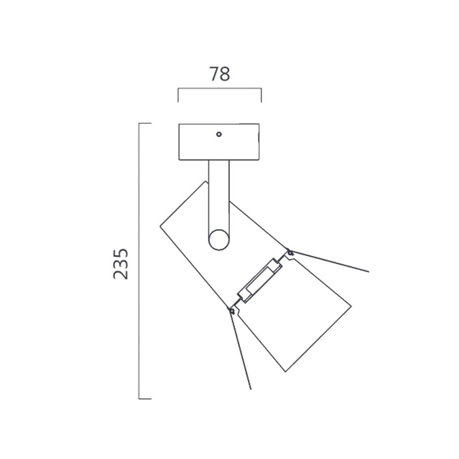 Foto Spotlight Small Svart