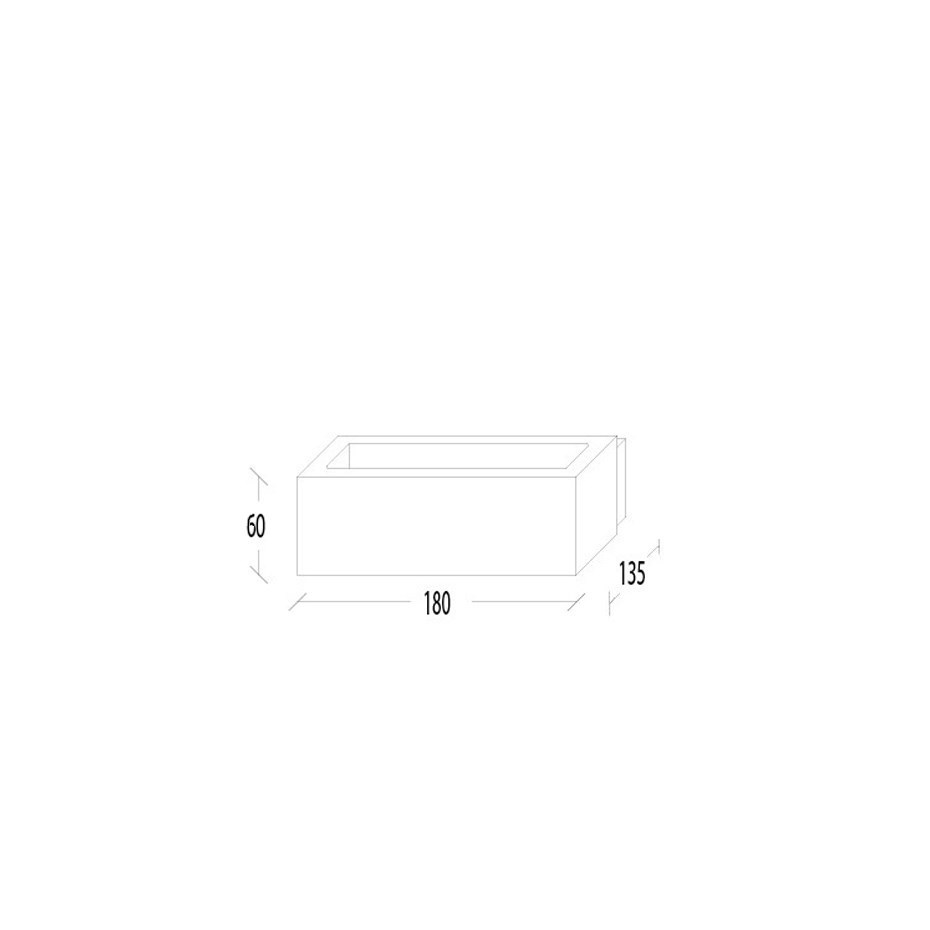 Illusion Reko LED Vägglampa Alugrå