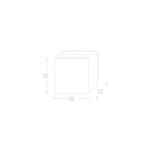 Illusion Box LED Vägglampa Alugrå Illusion Box LED Vägglampa Alugrå