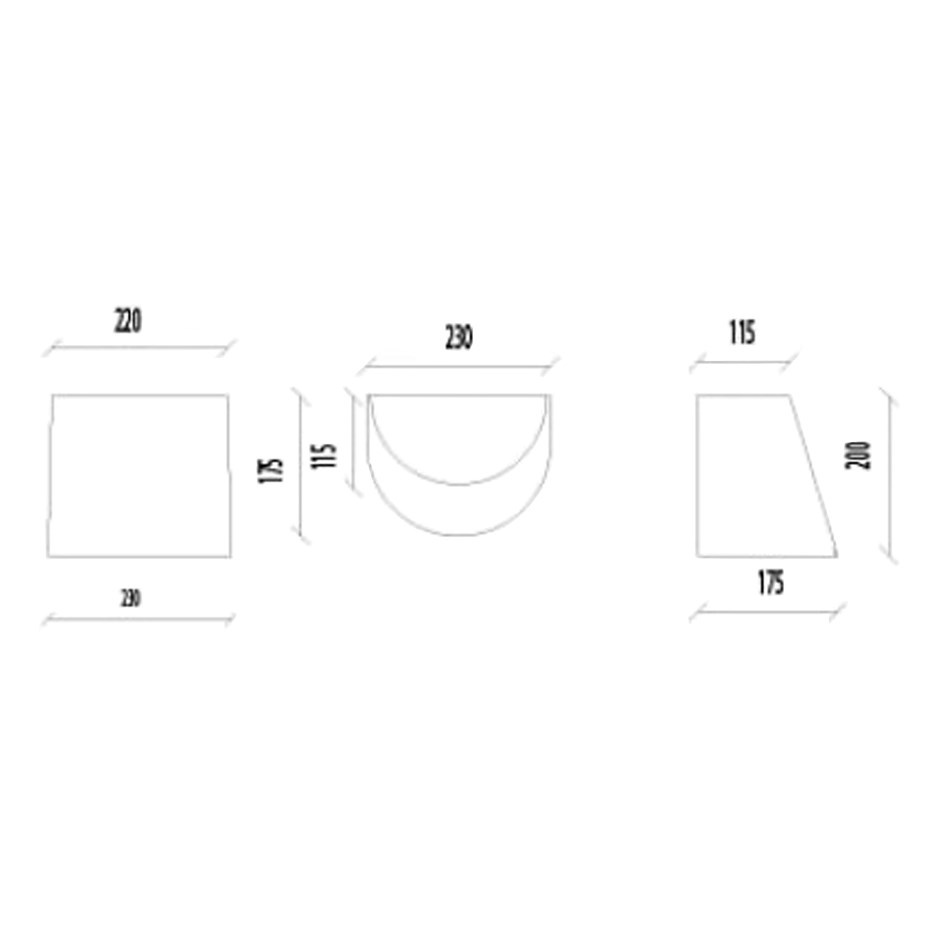 Maxi Vägglampa Svart