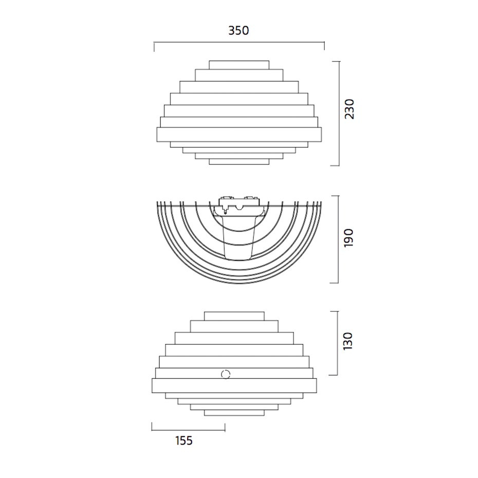 PXL LED Vägglampa Galvaniserad