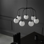 Waterfall Pendel Svart/Opalglas Waterfall Pendel Svart/Opalglas