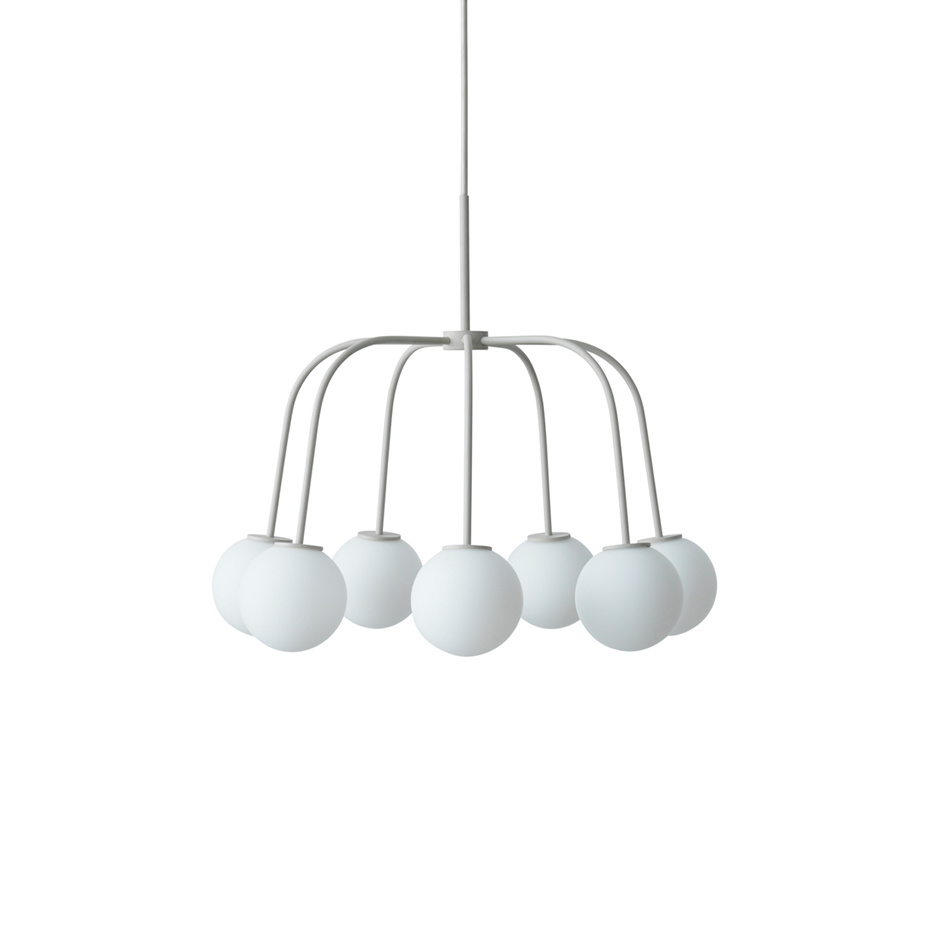 Waterfall Pendel Beige/Opalglas