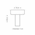 Teelo 8020 Bordslampa Walnut Teelo 8020 Bordslampa Walnut