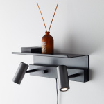 Cato Vägghylla Dubbel Mattsvart Cato Vägghylla Dubbel Mattsvart