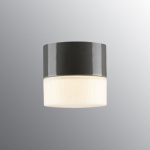 Opus Taklampa/Vägglampa 100/100 Grå/Opalglas IP44 Opus Taklampa/Vägglampa 100/100 Grå/Opalglas IP44