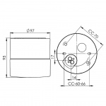 Opus Taklampa/Vägglampa 100/100 Svart/Opalglas IP44 Opus Taklampa/Vägglampa 100/100 Svart/Opalglas IP44