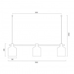 Silo Trio Pendel Vit Silo Trio Pendel Vit
