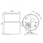 Opus Taklampa/Vägglampa 100/125 Grå/Opalglas IP44 Opus Taklampa/Vägglampa 100/125 Grå/Opalglas IP44