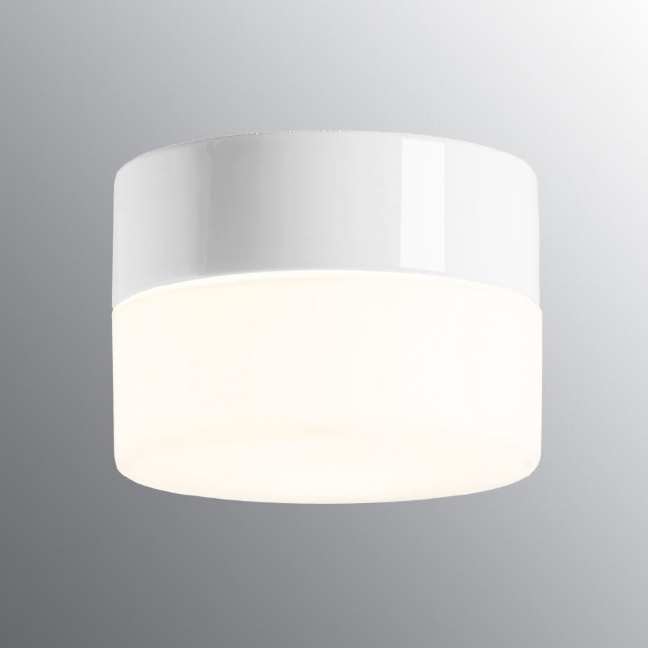 Opus Taklampa/Vägglampa 140/100 Vit/Opalglas IP44