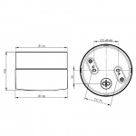 Opus Taklampa/Vägglampa 140/100 Svart/Opalglas IP44 Opus Taklampa/Vägglampa 140/100 Svart/Opalglas IP44