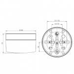 Opus Taklampa/Vägglampa 200/135 Grå/Opalglas IP44 Opus Taklampa/Vägglampa 200/135 Grå/Opalglas IP44