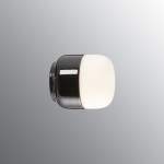 Ohm Taklampa/Vägglampa 100/110 Svart/Opalglas IP44 Ohm Taklampa/Vägglampa 100/110 Svart/Opalglas IP44